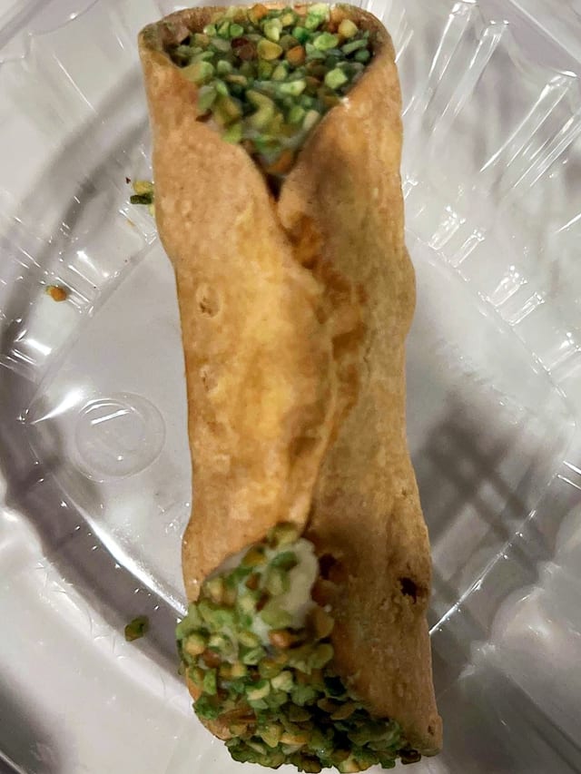 Pistachio Cannoli.